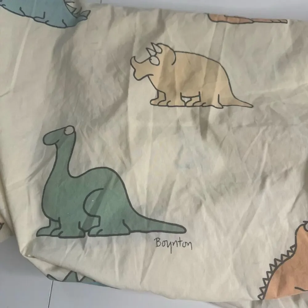Martex Sandra Boynton Dinosaurs Twin Fitted Sheet Vintage 1986